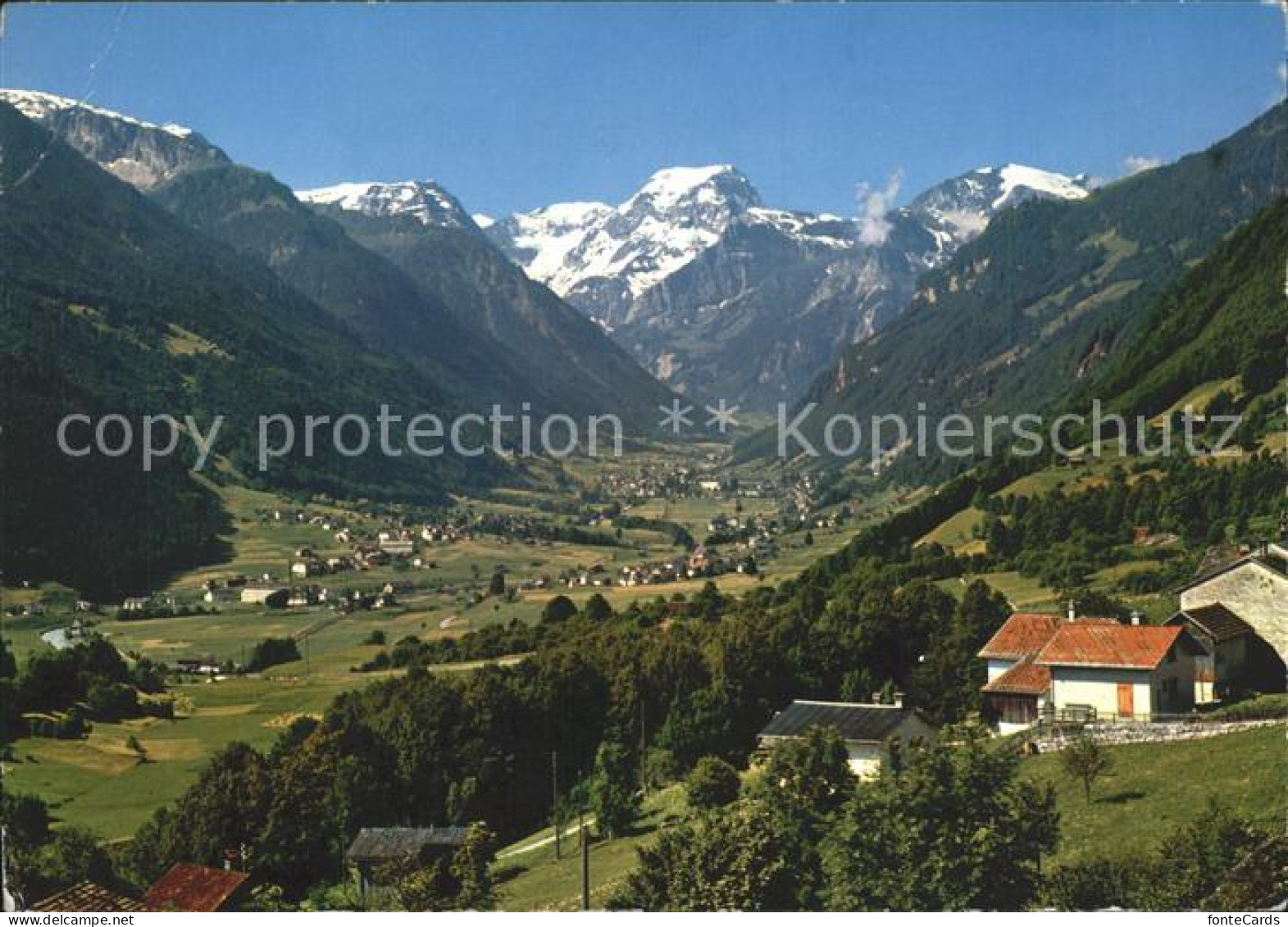 Schwaendi Schwanden Panorama mit Toedi