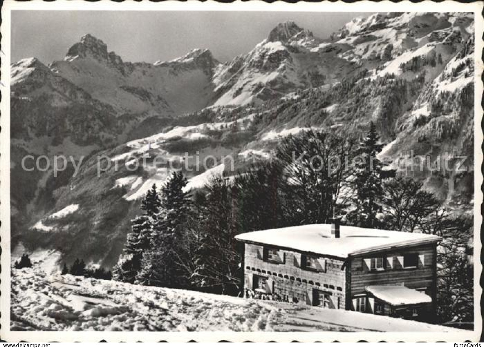 Schwanden GL Skihaus Skiclub Altstetten auf Auenalp