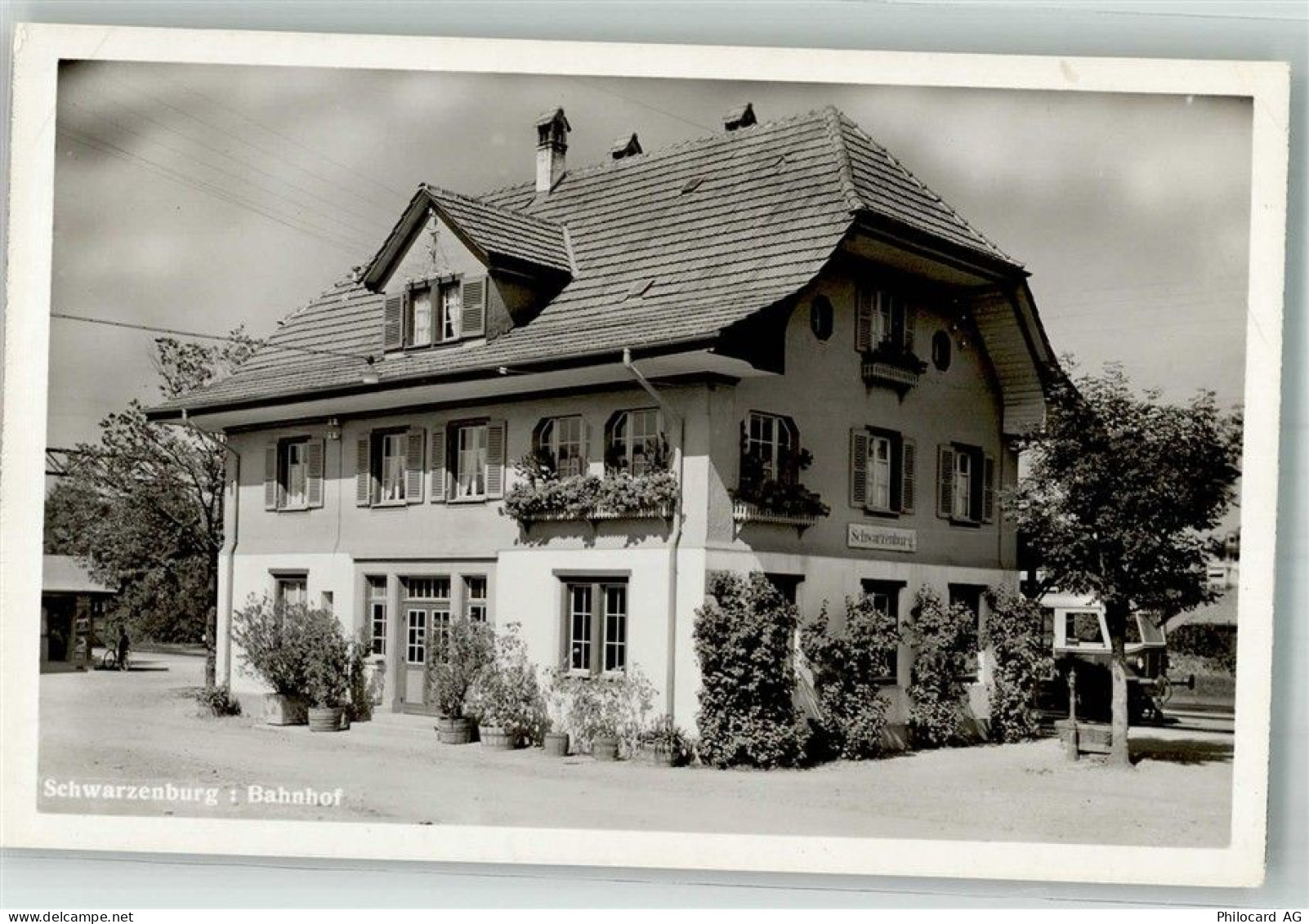 Schwarzenburg Bahnhof Bahnpost Stuachungen Bahnhof Schweiz Gebrauchsspur... - 13310801
