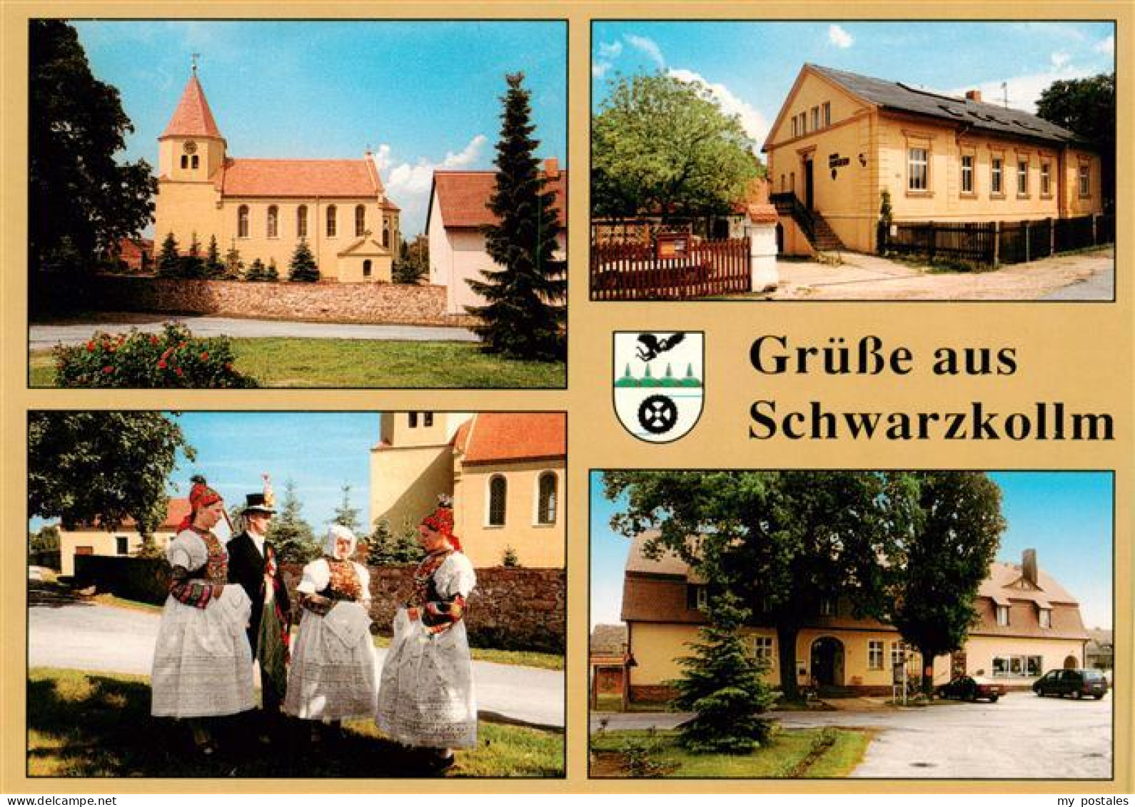 Schwarzkollm Hoyerswerda Dorfkirche Bibelfreizeitheim Engedi Sorbische Trachten