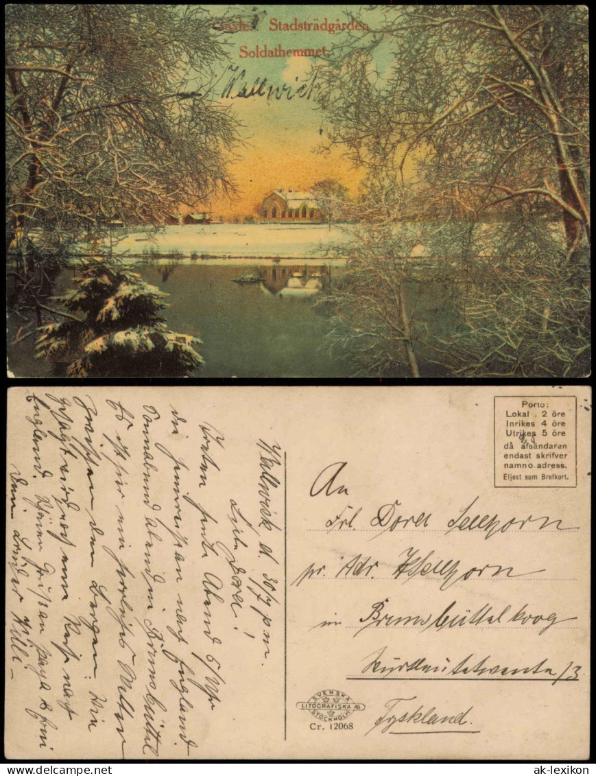 .Schweden Sverige Schweden Gävle Stadsträdgårdes Soldathemmet Soldatenheim 1910