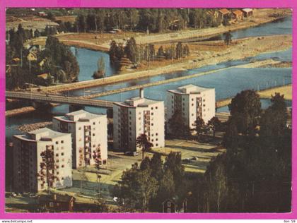 290306 / Sweden - Bollnäs - Höghus High-rise building River Bridge PC Schweden Zweden Suede Svezia