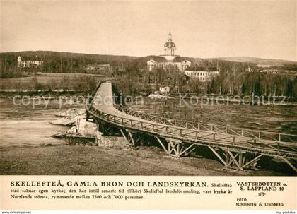 Skelleftea Gamla Bron och Landskyrkan