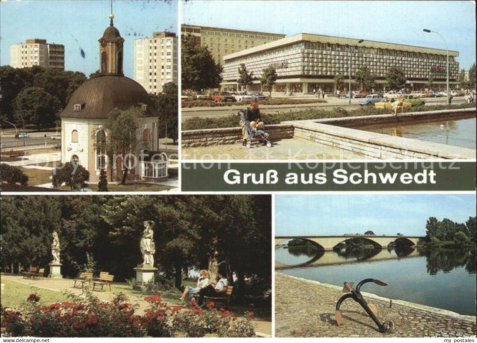 Schwedt Berlischky Pavillon Oderbruecke Park Kulturhaus