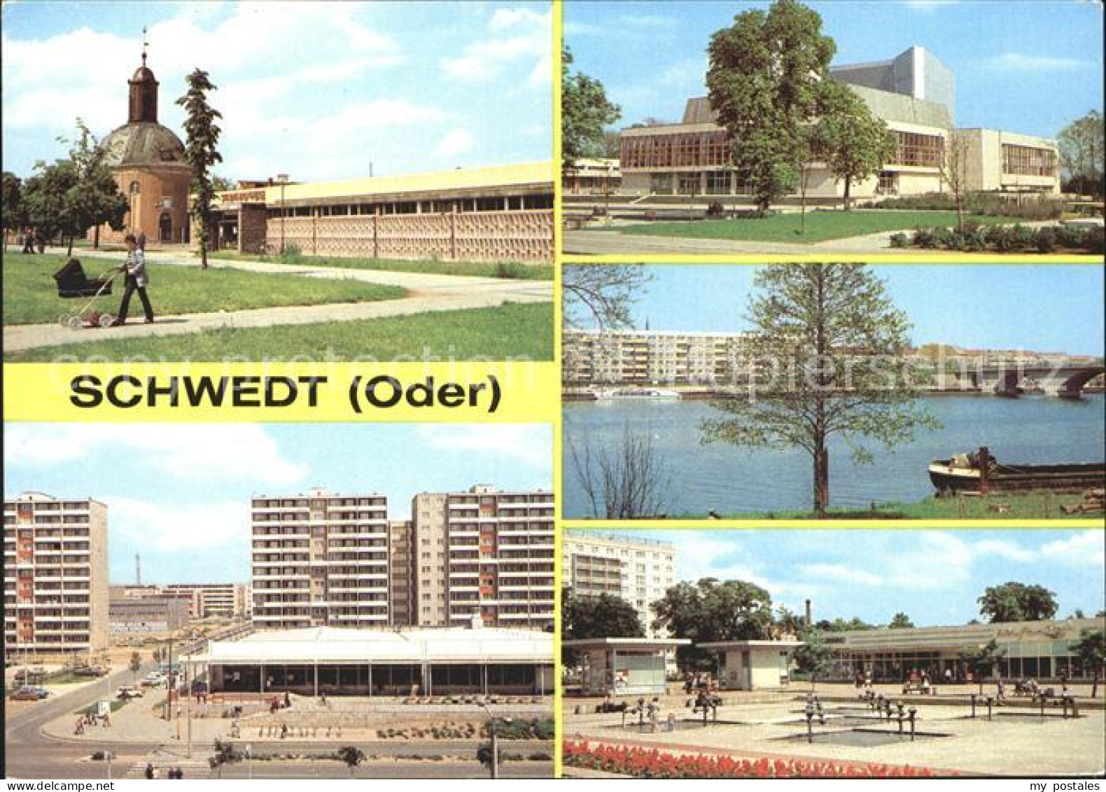 Schwedt Platz der Befreiung Kulturhaus Kaufhalle