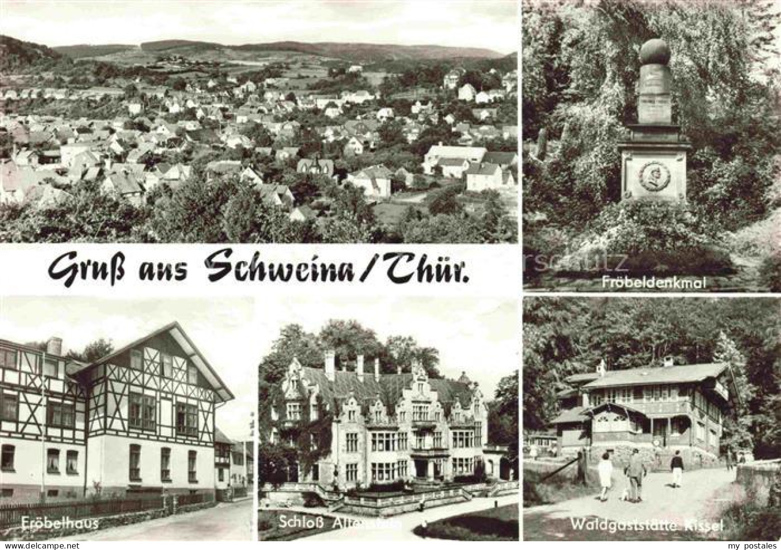Schweina Bad Liebenstein Panorama Froebeldenkmal Froebelhaus Schloss Altenstein