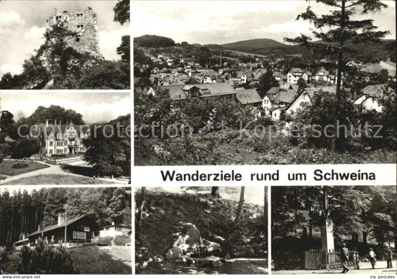 Schweina Bad Liebenstein Ruine Liebenstein Waldgaststaette Kissel Schloss Altens