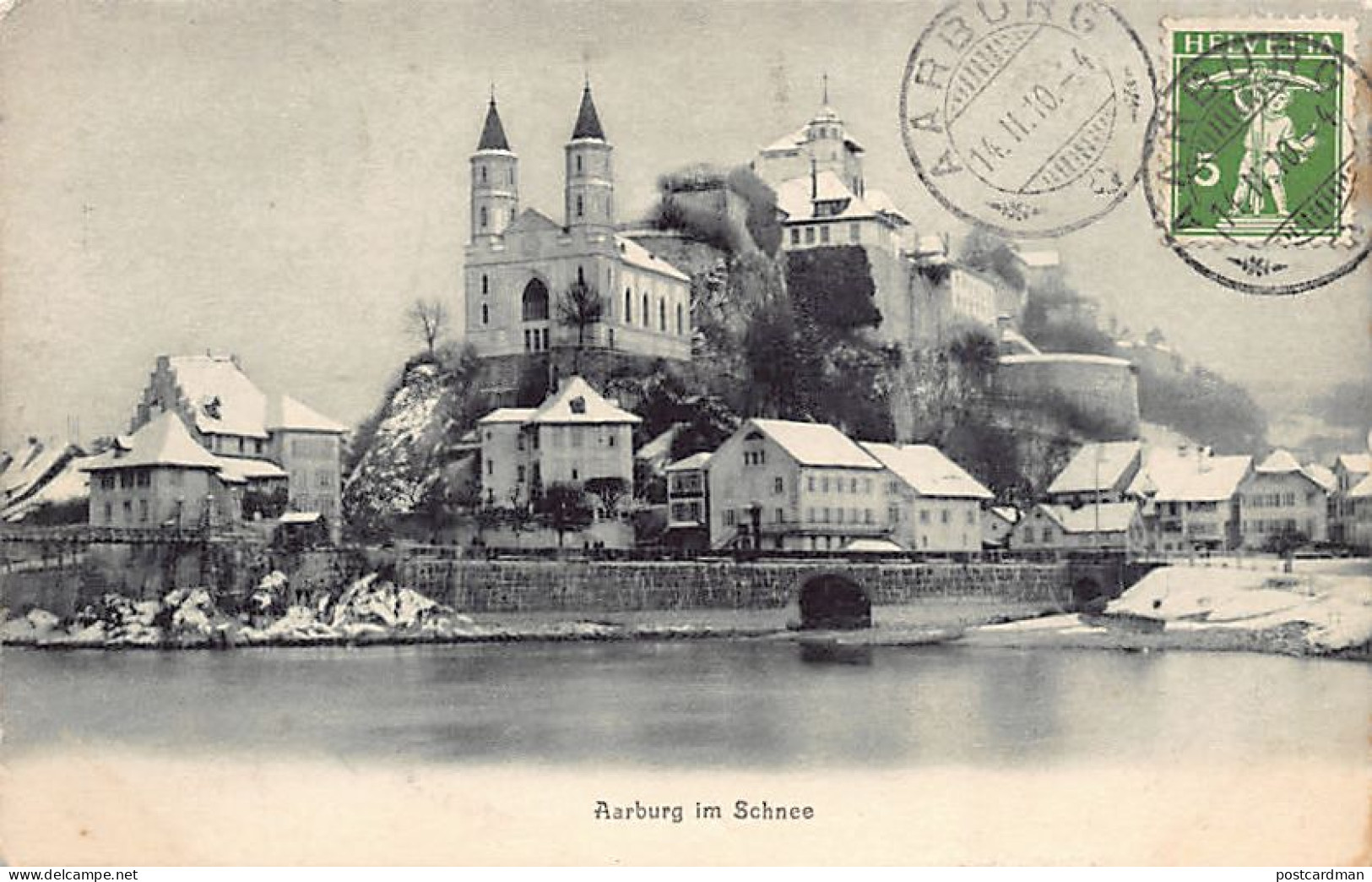 Schweiz - Aarburg im Schnee (AG) Phot. v. J. Rudolf-Frösch, Aarburg