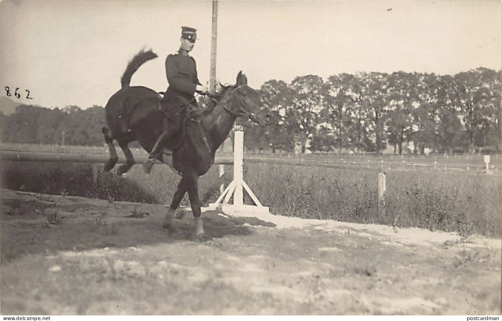 Schweiz - BERN - Pferdeshow - Lieutenant Jomini m. Mabel - FOTOKARTE Jahr 1912 - Verlag Photo-Atelier Berna J. Keller