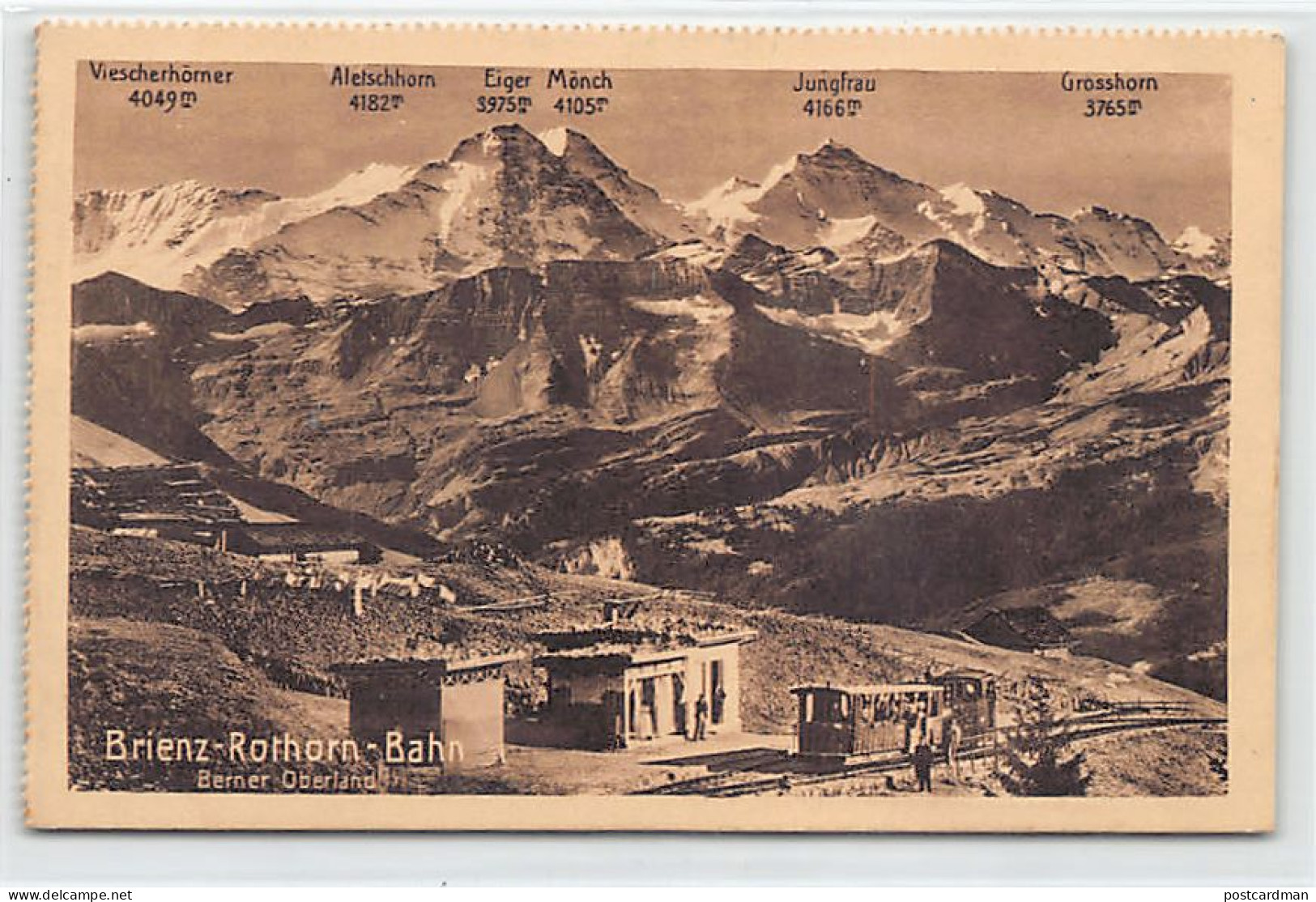 Schweiz - Brienz (BE) Brienz-Rothorn-Bahn - Die Alpen - Verlag Sadag