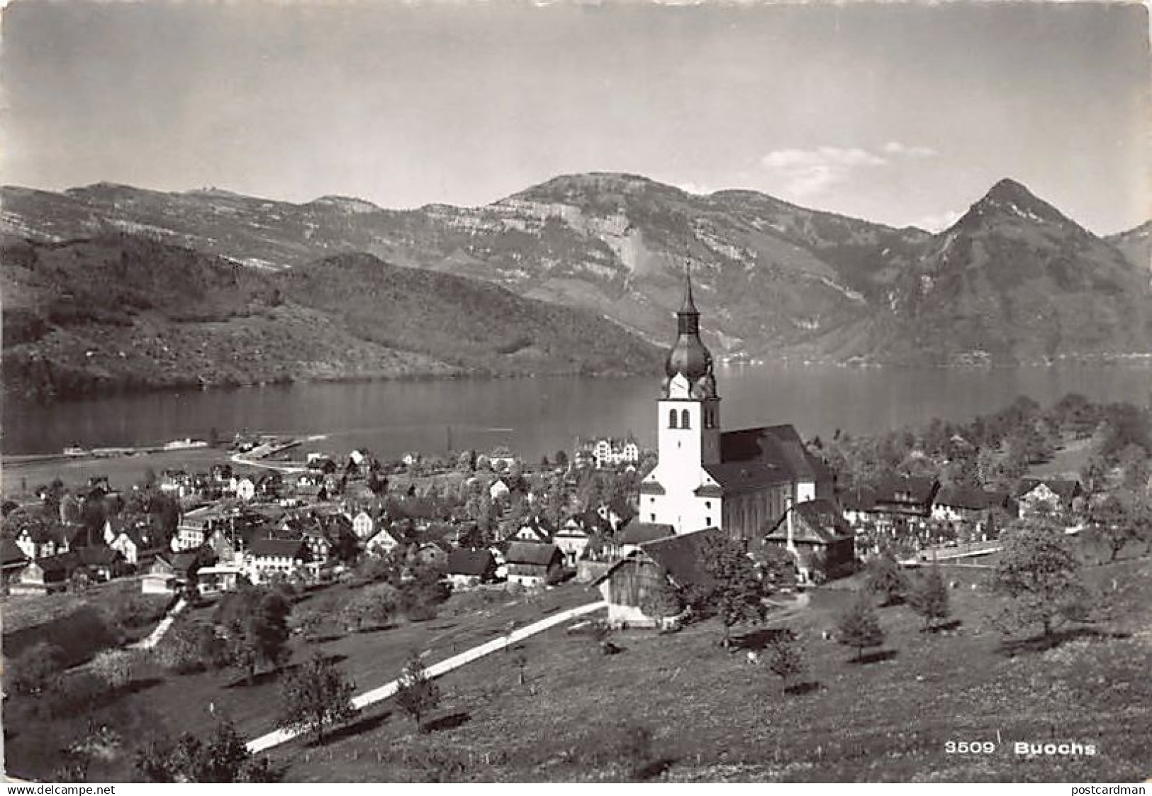 Schweiz - BUOCHS (NW) Totalansicht - Verlag Postkartenverlag Engelberger 3509