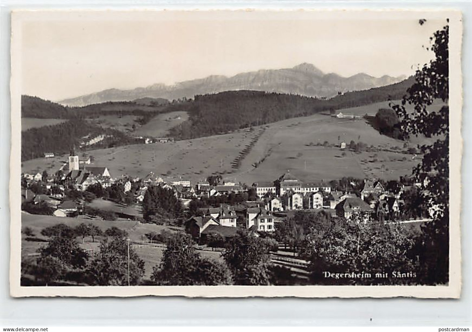 Schweiz - DEGERSHEIM (SG) Degersheim mit Säntis - Verlag A. Billeter