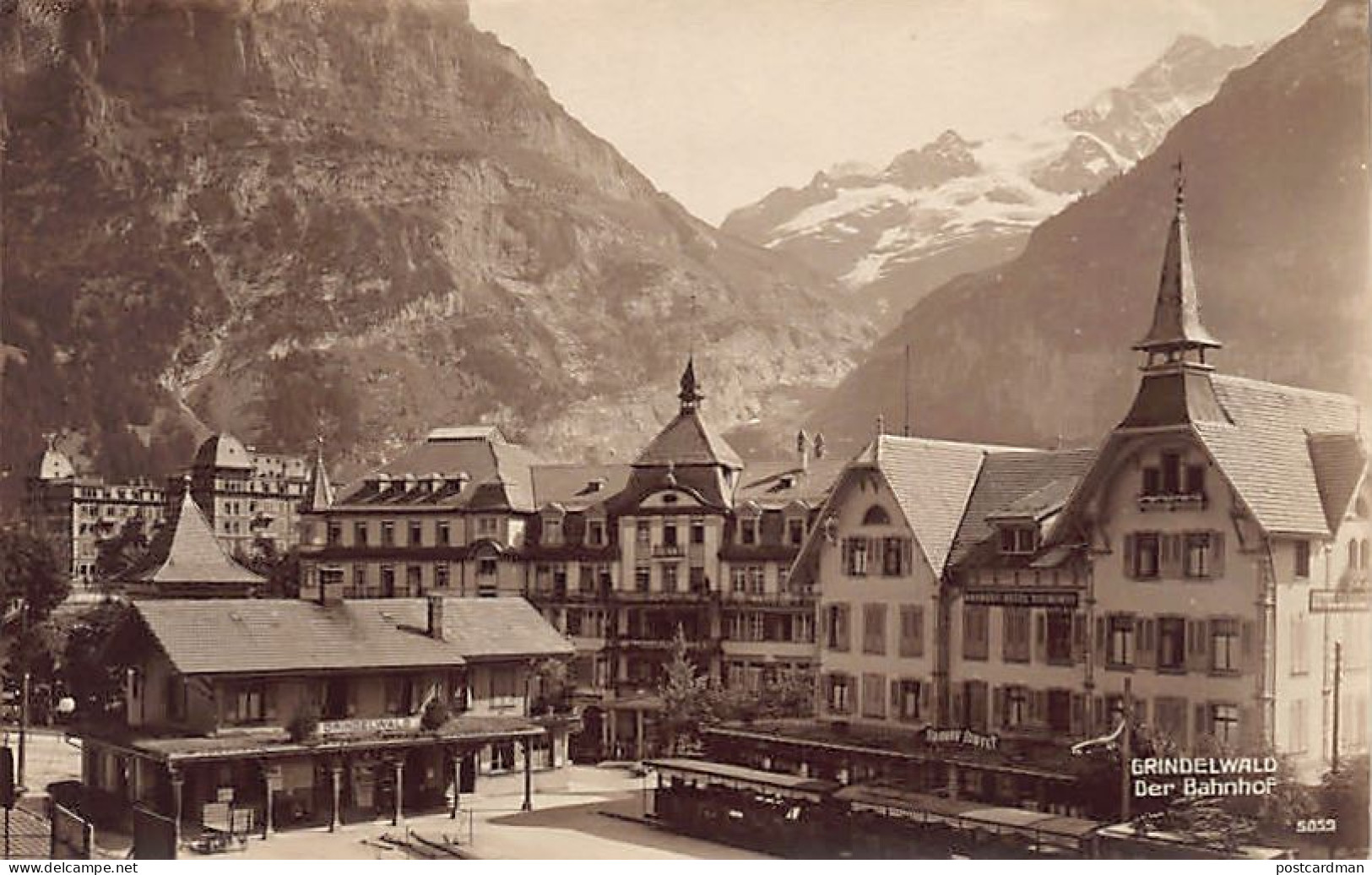 Schweiz - GRINDELWALD (BE) Bahnhof - Bahnhof Hôtel Terminus - Verlag Perrochet-Matile 5059