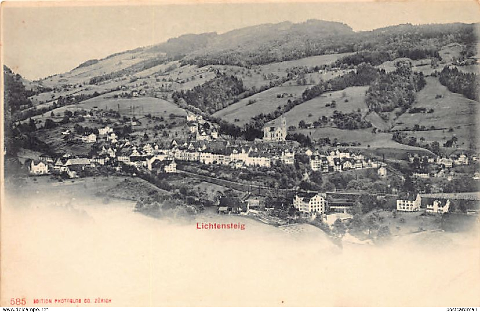Schweiz - LICHTENSTEIG (SG) Totalansicht - Verlag Photoglob 585