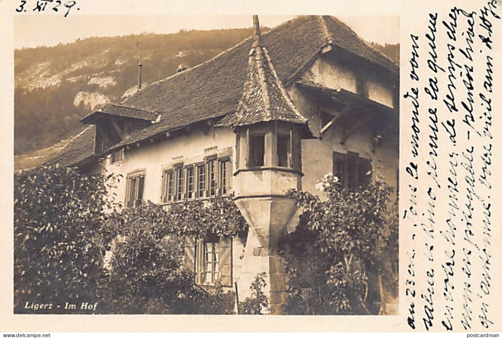 Schweiz - LIGERZ Gléresse (BE) Im Hof - FOTOKARTE - Verlag Dr. Geiger