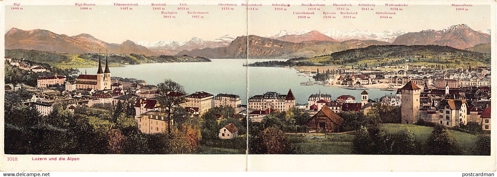 Schweiz - LUZERN - Luzern und die Alpen
