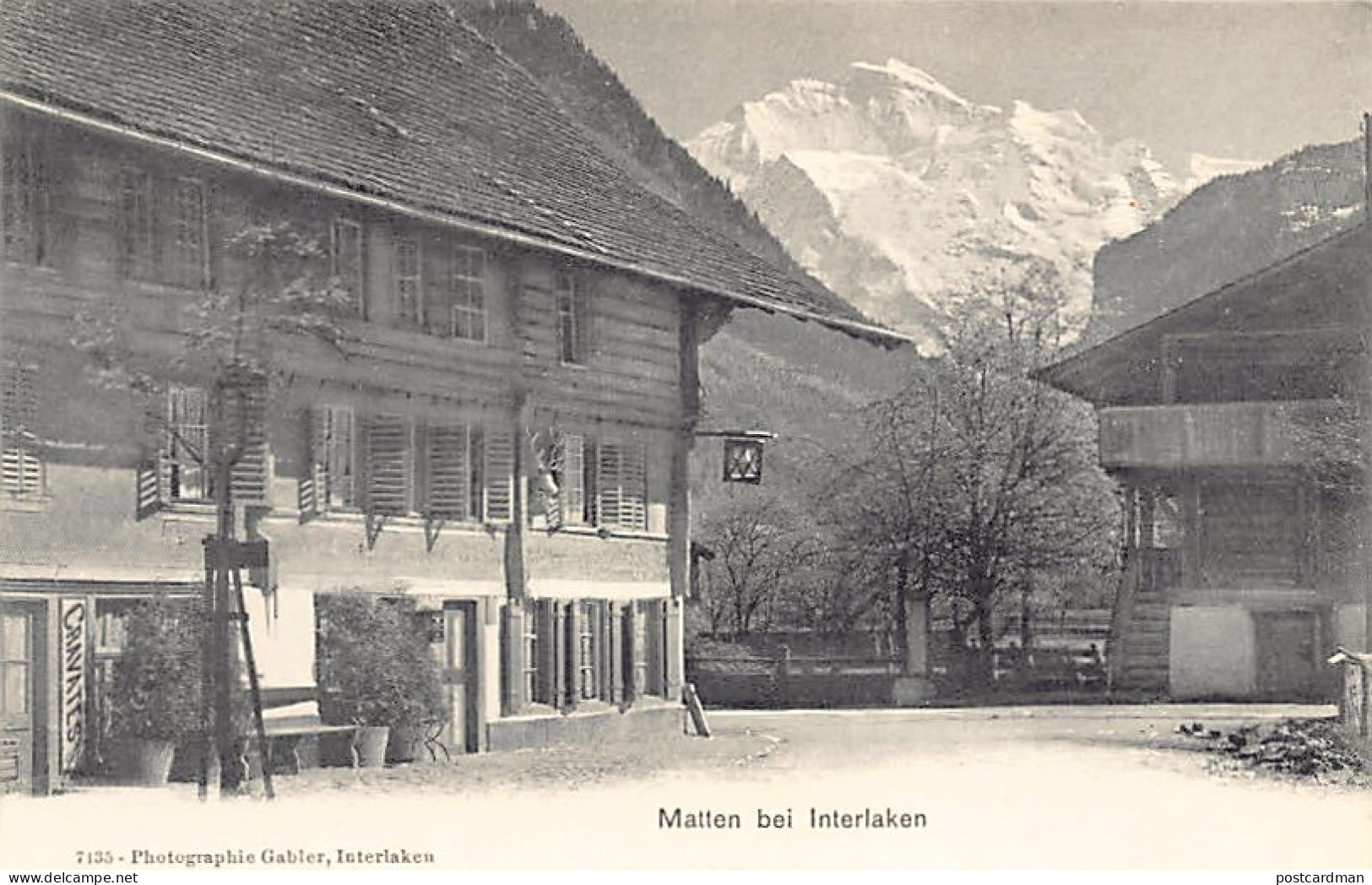 Schweiz - MATTEN BEI INTERLAKEN (BE) Dorfpartie - Verlag Gabler 7135