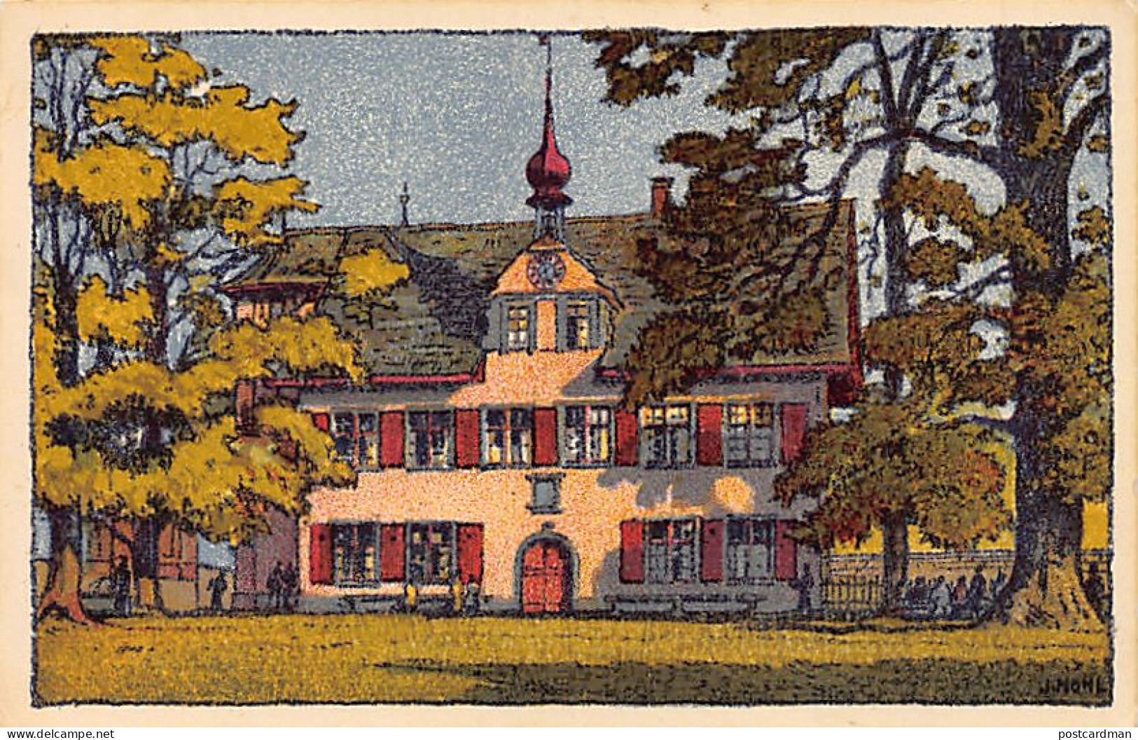 Schweiz - SCHAFFHAUSEN - Schutzenhaus - Souvenir a Schaffhouse Comité de Rapatriement - Verlag Stünzi & Nohl