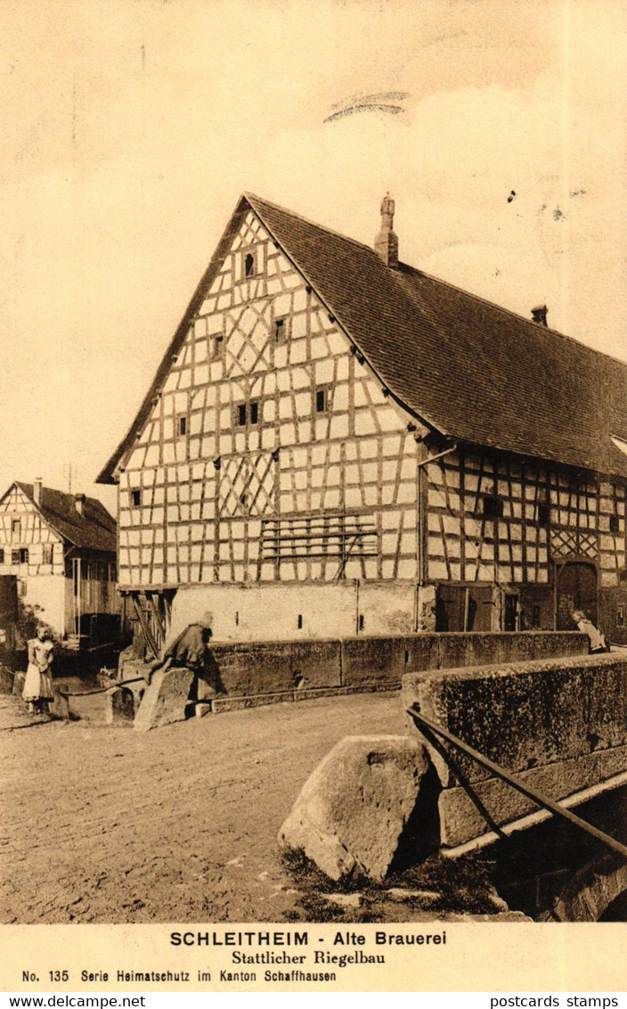 Schweiz, Schleitheim, Alte Brauerei, 1911