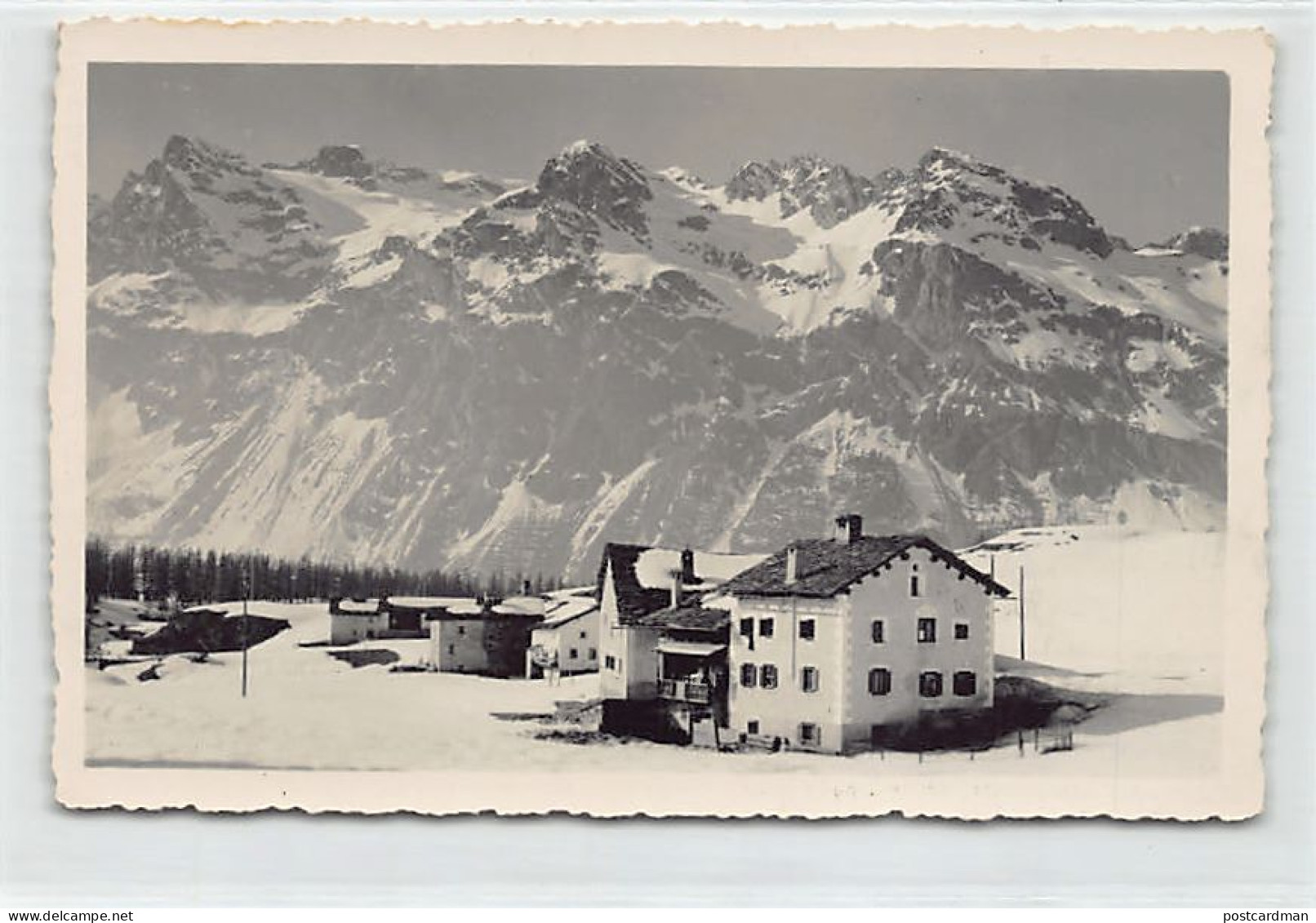 Schweiz - Sils im Engadin (GR) Winterbild bei Platta - Verlag E. Meerkämper 44