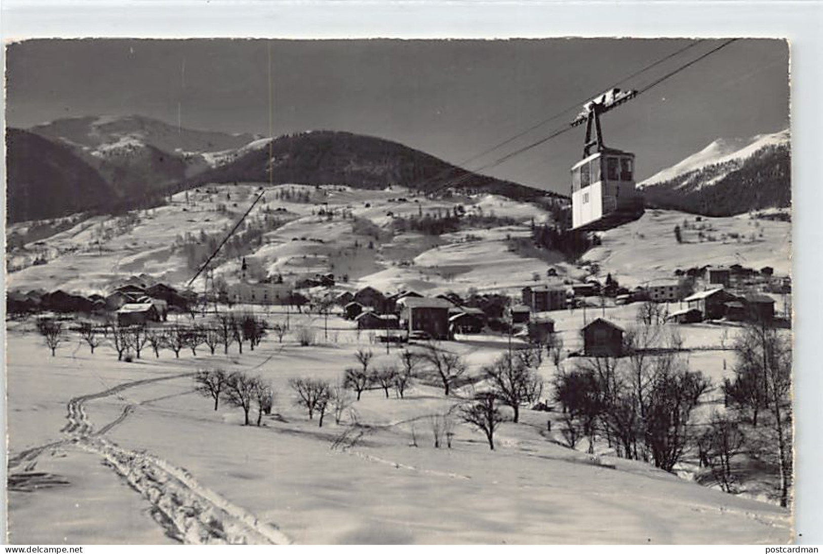 Schweiz - UNTERBÄCH (VS) Luftseilbahn u. Skigelände - Verlag Kloptenstein 20004