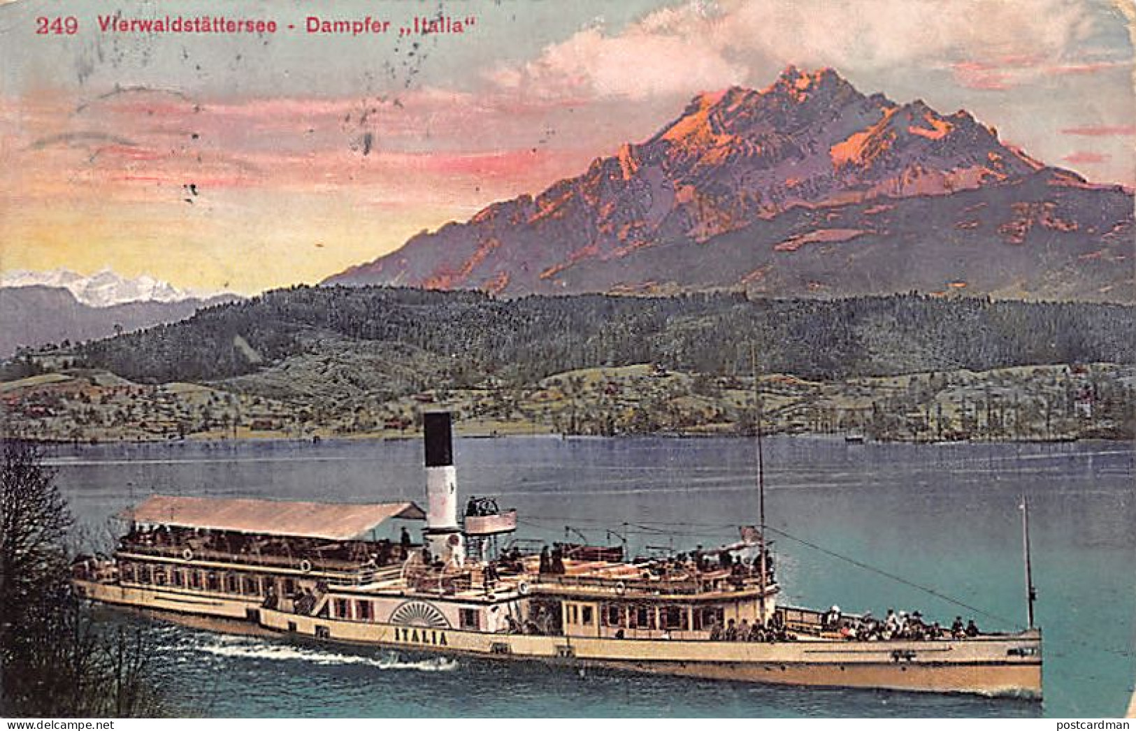 Schweiz - Vierwaldstättersee - Dampfer Italia - Verlag Photoglob 249