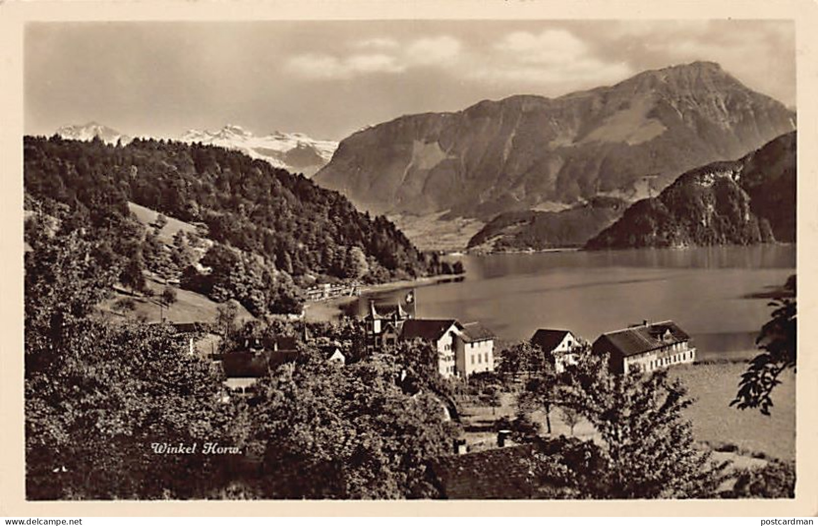 Schweiz - WINKEL Horw (LU) Hotel und Pension Sternen mit Strandbad - Verlag E. Zurflüh