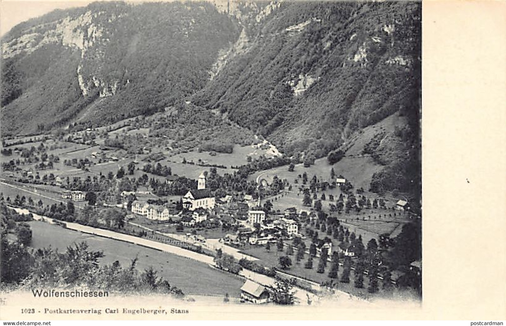 Schweiz - WOLFENSCHIESSEN (NW) Totalansicht - Verlag Carl Engelberger 1023