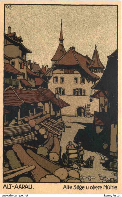 Alt Aarau - Steinzeichnung