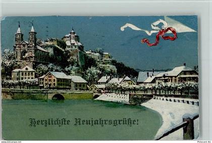 4663 Aarburg - Die Aarburg und die Aare Winter Neujahr - 13095688