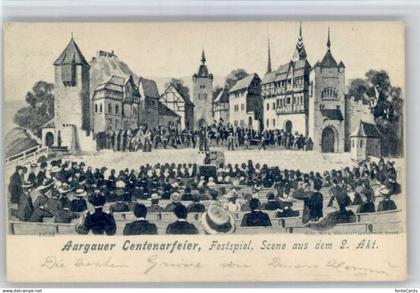 Aarau AG Aarau [Handschriftlich] Aargauer Centenarfeier Festspiel