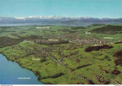 Beinwil See AG Panorama Menziken Reinach Hallwilersee Alpen