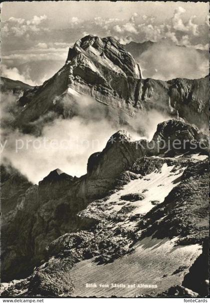 Altmann Saentis Blick vom Saentis