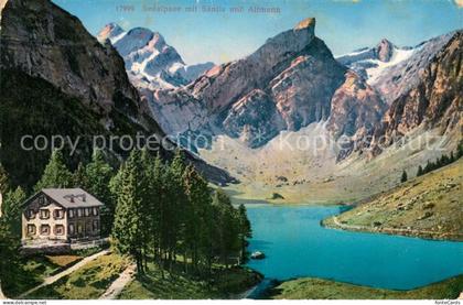 Seealpsee Saentis IR mit Saentis und Altmann