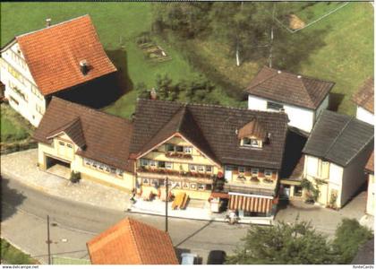 Urnaesch AR Urnaesch Restaurant Metzgerei Loewen Fliegeraufnahme