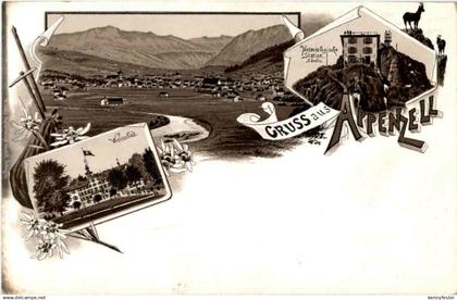 Gruss aus Appenzell Weissbad - Litho