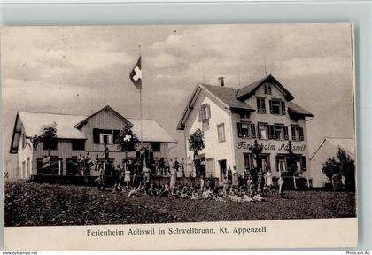 9103 Schwellbrunn 1921 - Ferienheim Adliswil in Schwellbrunn Appenzell W... - 13095427