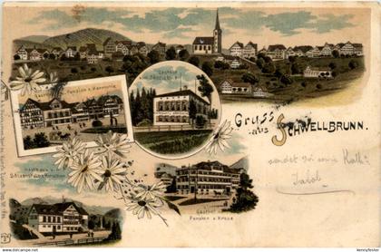 Gruss aus Schwellbrunn - Litho