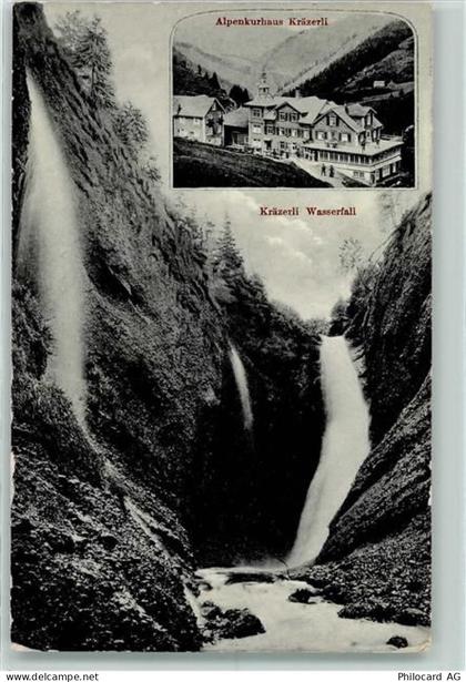 9107 Urnäsch - Alpenkurhaus Kräzerli Wasserfall Hüttenstempel - 13128017