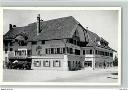 3270 Aarberg 1955 Gebrauchsspuren Gasthof zum Falken AK - 13098362