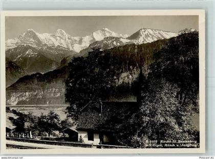 3803 Beatenberg - Kirche St. Beatenberg mit Eiger Mönch Jungfrau - 10389613