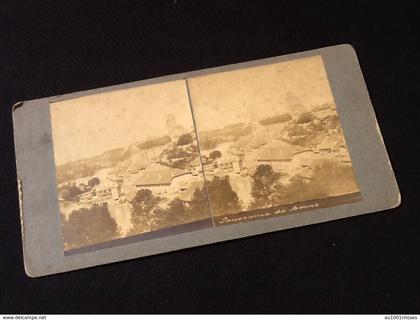 Photographie ancienne stéréoscopique Berne (Suisse)  Panorama de Berne  (180x90)mm