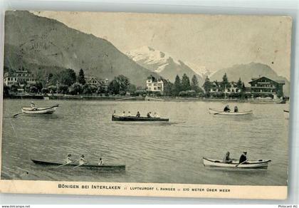 3806 Bönigen b. Interlaken 1921 Foto AK Bahnpost Zug 2712 - 10742201