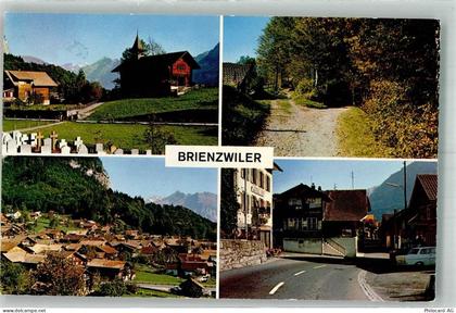 3856 Brienzwiler Foto AK Kirche Friedhof Gasthaus Auto - 38210184