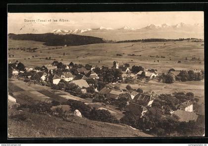 AK Diesse, Vue générale et les Alpes