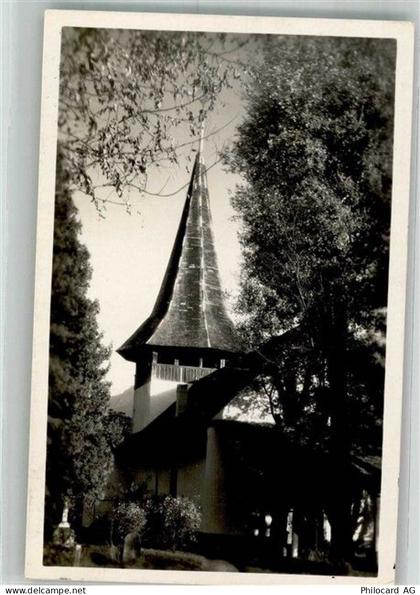 3762 Erlenbach im Simmental 1932 Foto AK Kirche - 38217206