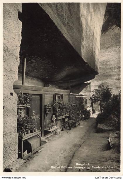 [-5%] SUISSE - Burgdorf - die "Hoshenwohnung" im Sandsteindfelsen - Carte Postale Ancienne