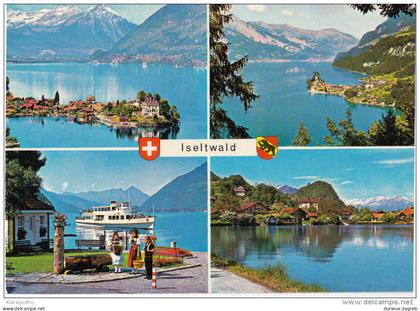 Iseltwald old postcard travelled 1980 bb151029