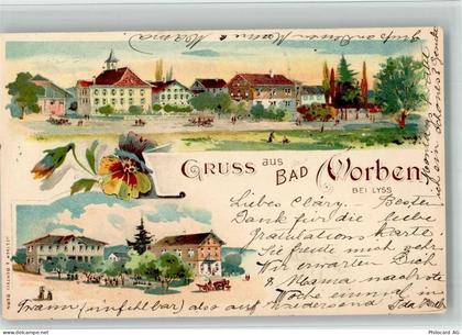 3250 Lyss 1899 BOAKC Lithographie Bad Worben - 13702495