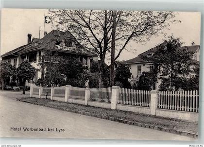 3250 Lyss 1918 Foto AK Hotel Worbenbad - 13552126